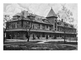 Parsons, Kansas - Missouri, Kansas, and Texas Railroad Station Kunstdrucke von Lantern Press 