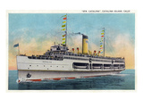 Santa Catalina Island, California - View of Steamer Catalina Prints by Lantern Press 