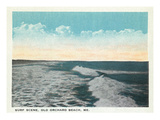 Old Orchard Beach, Maine - View of Surf Prints by Lantern Press 