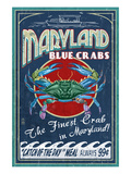 Maryland Blue Crabs Posters by Lantern Press 