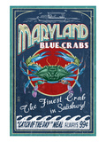 Blue Crabs - Salisbury, Maryland Prints by Lantern Press 
