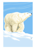 Polar Bear Solo Prints by Lantern Press 