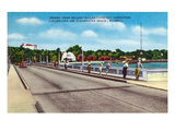 Clearwater, Florida - Million Dollar Causeway Fishing Scene Prints by Lantern Press 