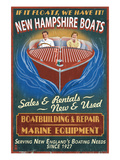 New Hampshire Wooden Boats Posters by Lantern Press 