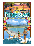 Kona, Hawaii - Montage Scene Prints by Lantern Press 