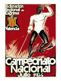 Fencing Competition Promotion Posters by Lantern Press 