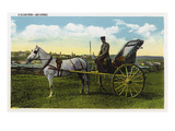 Quebec, Canada - View of a Horse Carriage Art by Lantern Press 