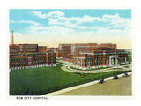 Cincinnati, Ohio - New City Hospital Exterior Posters by Lantern Press 