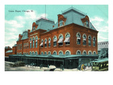 Chicago, Illinois - Union Depot Exterior View Poster by Lantern Press 