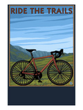 Bicycle - Plains Prints by Lantern Press 