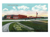 Battle Creek, Michigan - Grand Trunk Railroad Shops Scene Prints by Lantern Press 