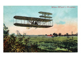Wilbur Wright's Aeroplane View Art by Lantern Press 