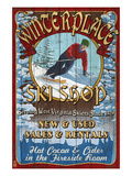 Winterplace, West Virginia - Ski Shop Prints by Lantern Press 