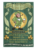 Savannah, Georgia - Leprechaun Irish Pub Posters by Lantern Press 