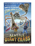 Seattle vs. The Giant Crabs Print by Lantern Press 