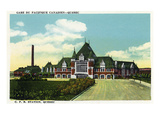 Quebec, Canada - Canadian Pacific Railroad Station Exterior Prints by Lantern Press 