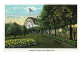 Bayfield, Wisconsin - State Fish Hatchery Scene Poster par Lantern Press 
