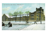 Syracuse, New York - NY State Armory Exterior View Affiches par Lantern Press 