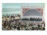 Long Beach, California - View of the Band Stand and Beach Art par Lantern Press 
