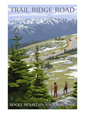 Trail Ridge Road - Rocky Mountain National Park Posters by Lantern Press 