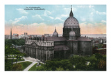 Montreal, Quebec - Catholic Cathedral Exterior Prints by Lantern Press 