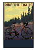 Bicycle - Trails Posters by Lantern Press 