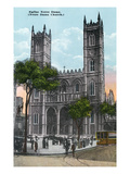 Montreal, Quebec - Notre Dame Church Exterior Posters by Lantern Press 