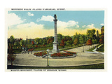 Quebec, Canada - Plaines of Abraham, Wolfe's Mounument Scene Posters by Lantern Press 