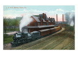 Sayre, Pennsylvania - Lehigh Valley Railroad Station Prints by Lantern Press 