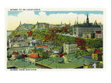 Quebec, Canada - City View from the Elevator Posters by Lantern Press 