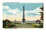 Quebec, Canada - Braves Monument Scene Posters by Lantern Press 