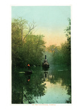 Florida - Boats on the Ocklawaha River Posters par Lantern Press 