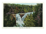 Wisconsin - Copper Falls Near Mellen Scene Posters by Lantern Press 