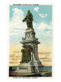 Quebec, Canada - Champlain Monument Scene Posters by Lantern Press 