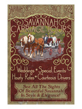 Savannah, Georgia - Carriage Tours Prints by Lantern Press 