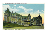 Quebec, Canada - Chateau Frontenac Exterior View from Terrace Art by Lantern Press 