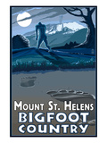 Mount St. Helens - Bigfoot Country Prints by Lantern Press 