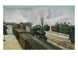 East Syracuse, New York - Train Freight Yards Scene Posters by Lantern Press 