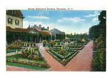 Rochester, New York - George Eastman's Gardens Print by Lantern Press 
