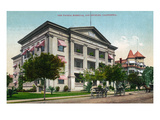 Los Angeles, California - Exterior View of the Pacific Hospital Posters by Lantern Press 