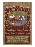 South Deerfield, Massachusetts - Carriage Tours Kunstdrucke von Lantern Press 