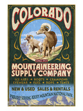 Mountaineering Supply - Rocky Mountain National Park Print by Lantern Press 