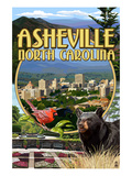 Asheville, North Carolina - Montage Scenes Prints by Lantern Press 