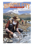 Virginia City, Nevada - Gold Panner Prints by Lantern Press 