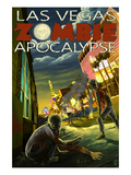 Las Vegas, Nevada - Zombie Apocolypse Prints by Lantern Press 