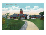 Battle Creek, Michigan - Michigan Central Railroad Depot Exterior Prints by Lantern Press 