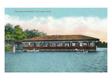 Gull Lake, Michigan - Allendale Pavilion Scene Print by Lantern Press 