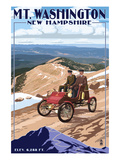 Mt. Washington Auto Road, New Hampshire - Stanley Locomobile Prints by Lantern Press 