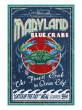 Blue Crabs - Ocean City, Maryland Posters by Lantern Press 