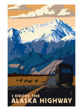 I Drove the Alaska Highway Print by Lantern Press 